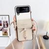 Für Samsung Galaxy Z Flip 7 6 5 4 3 5G Flip7 Flip6 Handyhülle Crossbody Luxus PU-Leder Geldbörse Kartenetui Stoßfeste Schutzhülle