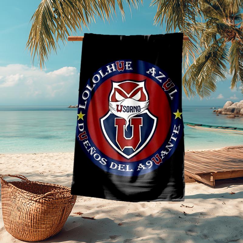 Universidad de Chile Fashion Beach Towel: Ideal for Summer Adventures Soft, absorbent and quick drying suitable for swimming and bathing