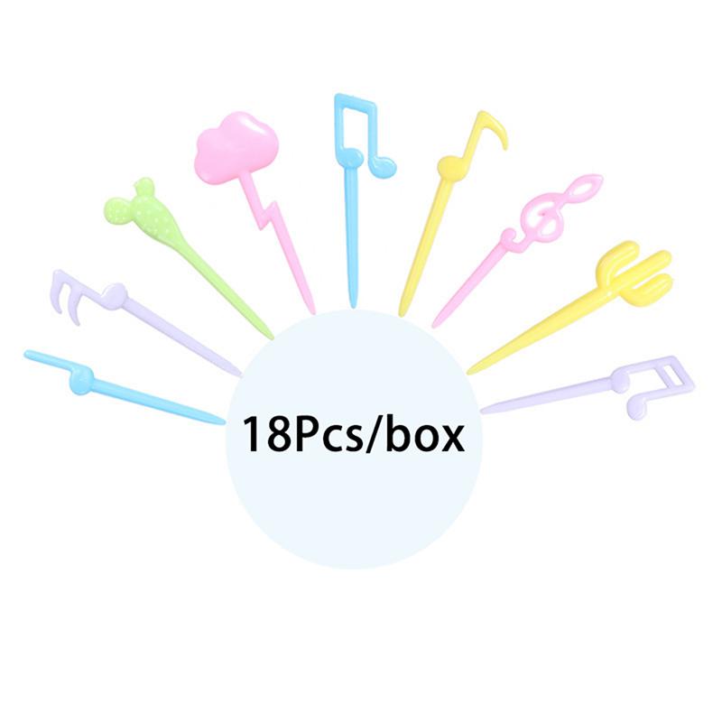6-20pcs Animal Fruit Fork Mini Cartoon Children Snack Cake Dessert Food Fruit Pick Toothpick Bento Lunches Party Decoration
