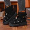Fashionable New Elegant and Sexy Warm Work Boots Winter Round Toe Comfortable Thick Sole Anti Slip Casual Women's Snow Boots