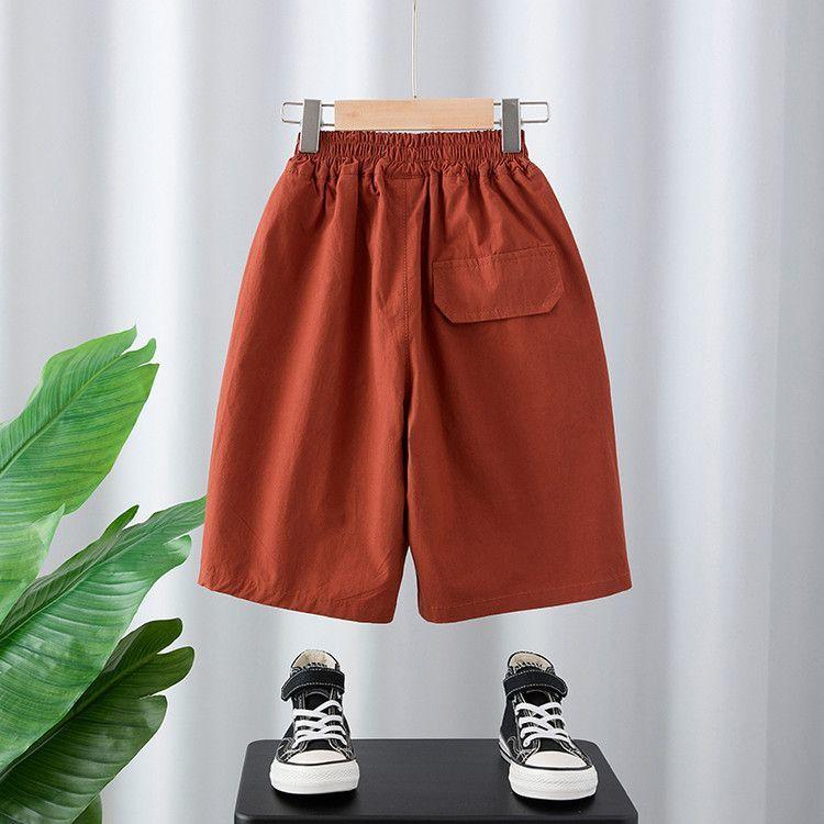 Boys' Shorts Summer Children's Thin Five Quarter Pants Boys' Loose Over Knee Super Soft Pants