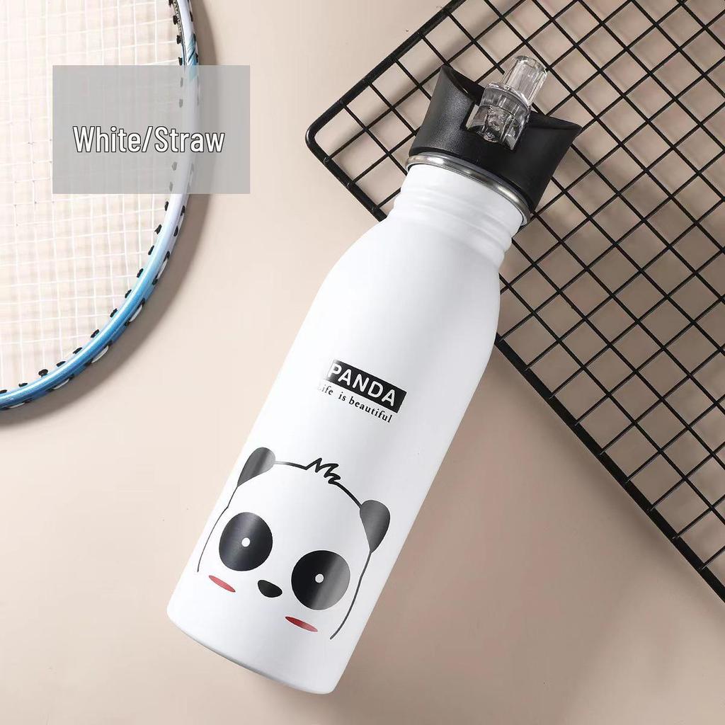 American-Style Children's Sports Water Bottle - 304 Stainless Steel Cartoon Kettle, Portable Fashion Cup, Gift Option