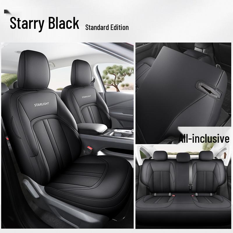Wuling Xingguang Full Leather Car Seat Cushion - Universal Four-Season Model for Five-Seater