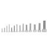 135pcs M2.5 M3 M4 M5 M6 M8 304 Stainless Steel Hex Socket Head   Screws Set, 304 Stainless Steel Hex Socket Head   Screws with Transparent Storage