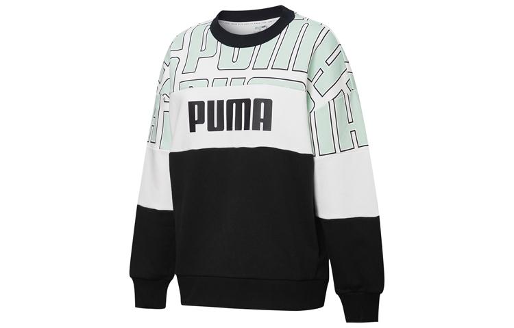 PUMA Colourblock Aop Sweatshirt Women s Verdant Green 598241-32 M
