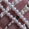 Ultra-Strong Light 7mm Ribbed Freshwater Pearl Wheel Bead for DIY Jewelry.