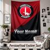 Wall Hanging Tapestry With Custom Name & Text, Charlton Athletic Decorative Tapestry For Bedroom