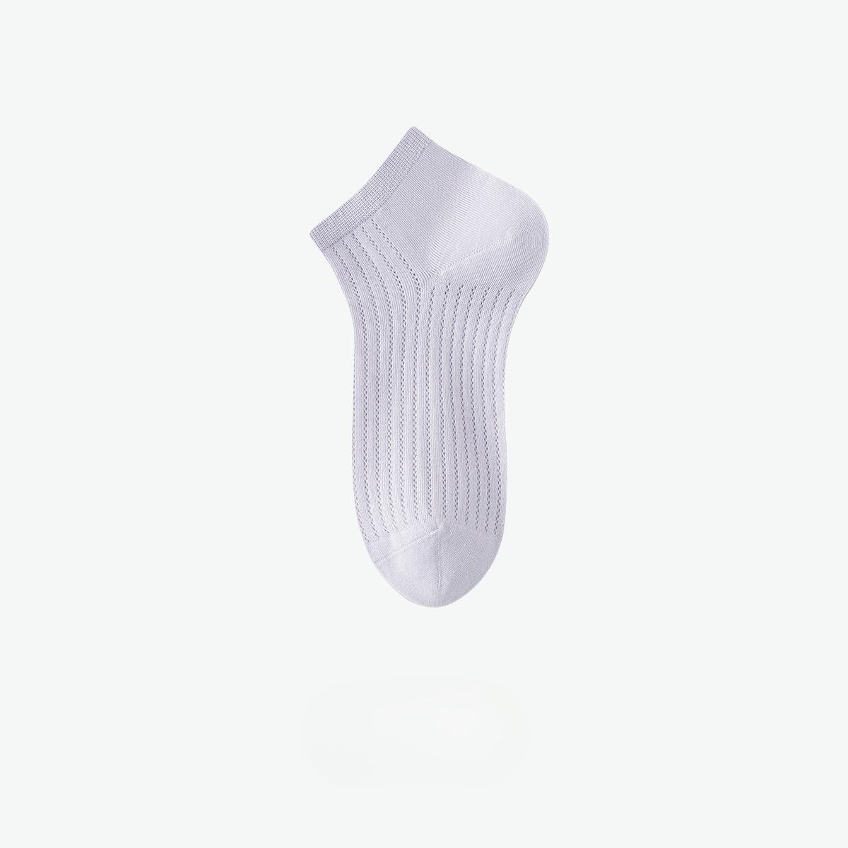 

Silk Stockings for Children with Vertical Stripes, with Mesh Holes for Ventilation, Thin and Breathable, with Openwork Design and Solid Color. 1 pair світло-фіолетового кольору