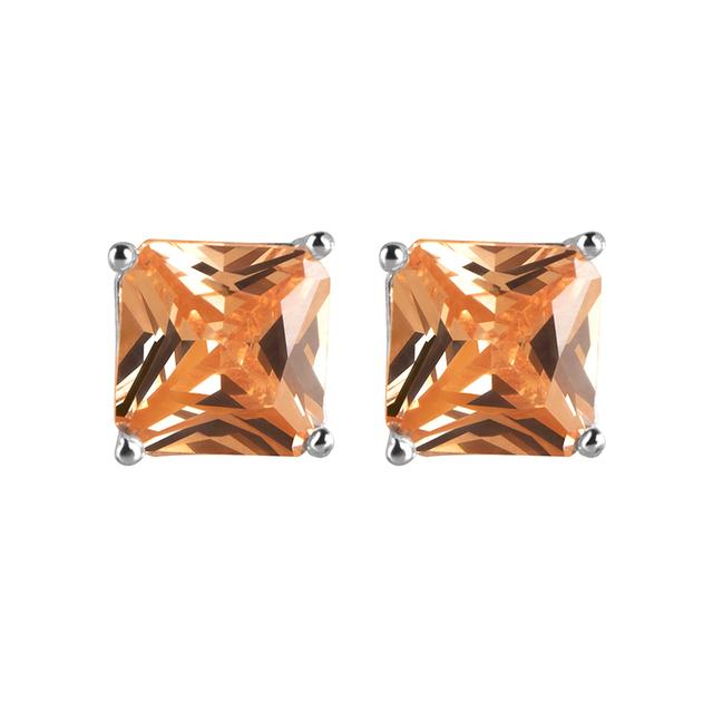 Cellacity Orecchini a Lobo in Argento Sterling 925 100% con Tormalina Paraiba 7*7mm per Donna Scintillanti Gioielli Fini da Regalo per Festa di Matrimonio