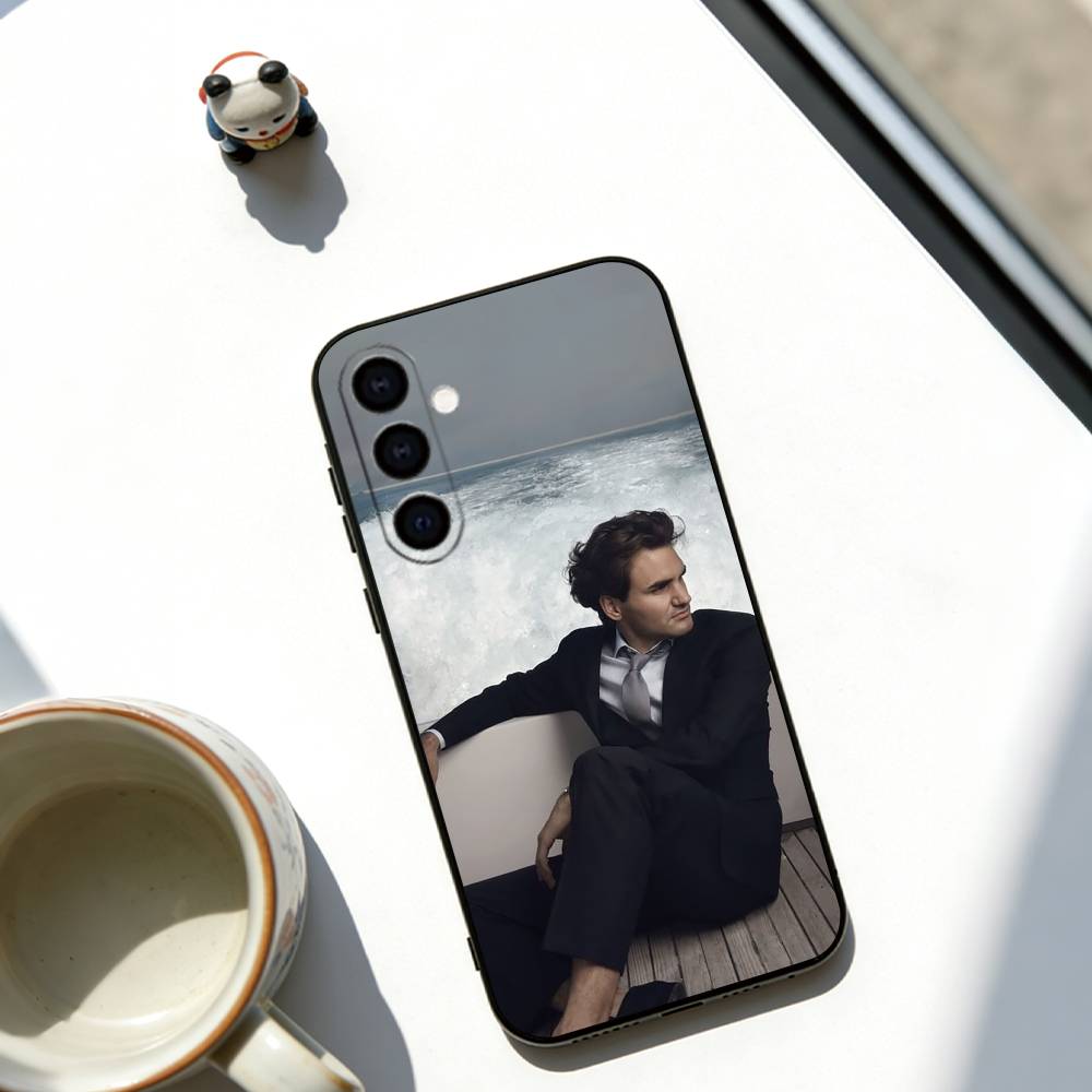 Athlete Federer Phone Case For Samsung Galaxy A73,A72,A71,A70,A53,A52,A51,Others Soft Black Cover