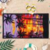 1 Stück Hawai-Landschaftsdesign Strandtuch Schnelltrocknend Großformat Geeignet für Strand Pool Sommer Lustiges Geschenk für Freunde Familien