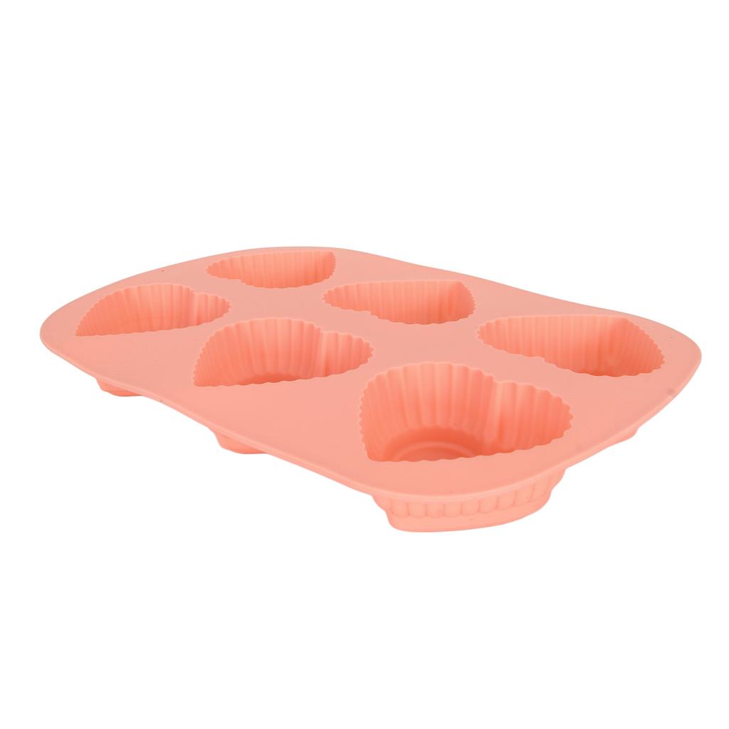 6 Holes Heart Shaped Silicone Mold For Chocolate Cake Jelly Pudding Handmade Soap Mould Candy Making