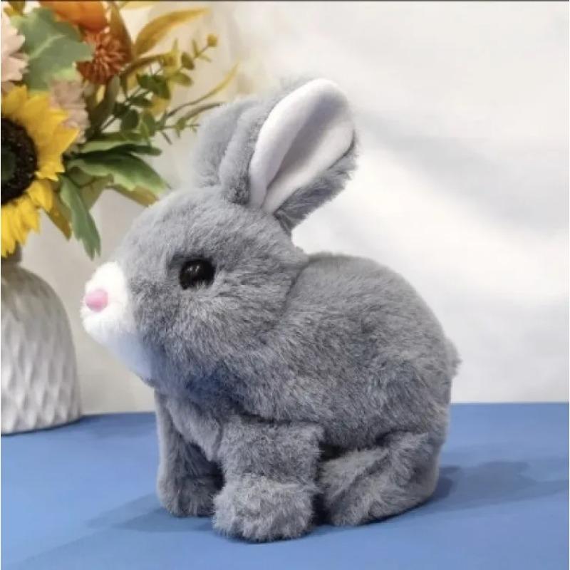Electric Rabbit Doll Plush Simulation Cute Interactive Toy Walking Companion Birthday Gift Creative Interesting Children's Toys