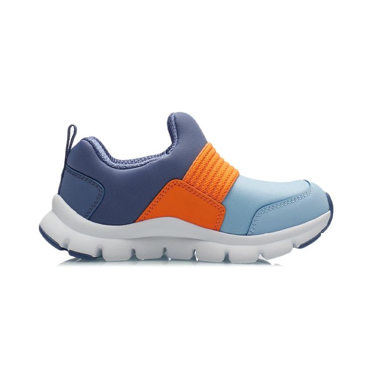 Li-Ning Cloud Non-Slip Shock Absorbing Lightweight Rebound Kids Running Shoes Kids Running Shoes Aurora-Blue YKNR156-3