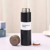 250ml Wood Grain Lid Vacuum Kettle Portable Stainless Steel Travel Water Bottle with Tea Strainer (BPA Free, No FDA)