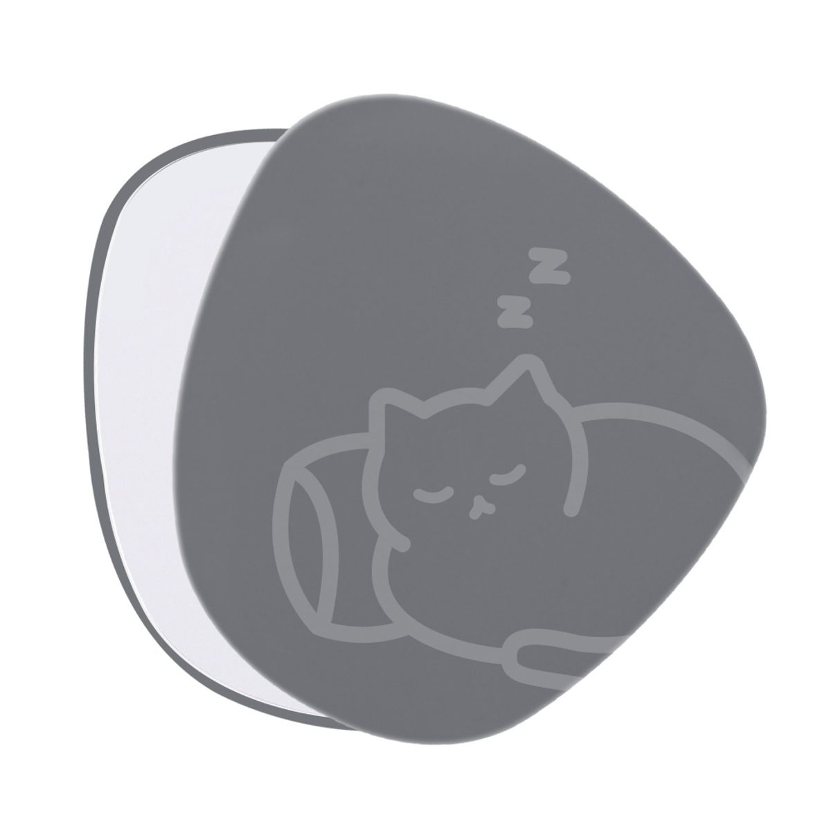 Lightweight and Slim Hand Mirror Sweet Nap Gray 2P