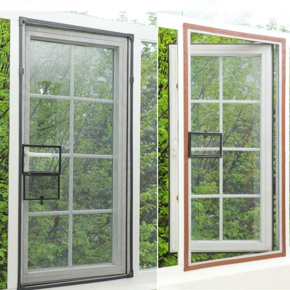 Practical DIY Window Screen External Opening Invisible Insect Screen Net Removable Anti-Mosquito Small Windows