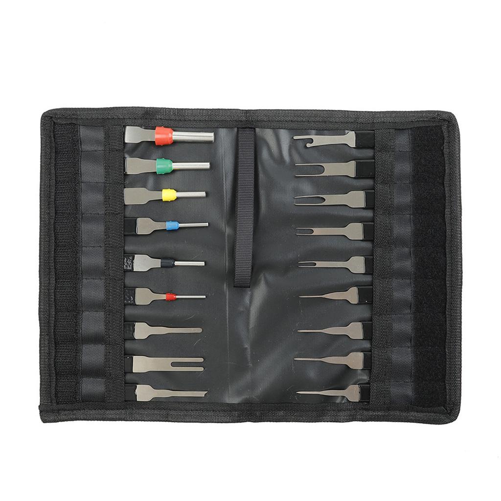 82PCS Car Terminal Removal Kit Wiring Crimp Connector Puller Repairing Tool Auto Electrical Wire Crimp Connector Needle