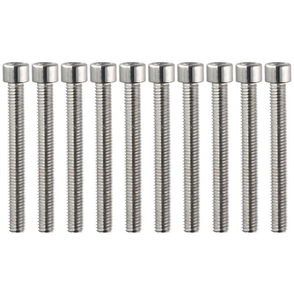 10pcs Bolt Stainless Steel Machine Screws Silver Socket Head Cap Screws Countersunk Screws Furniture