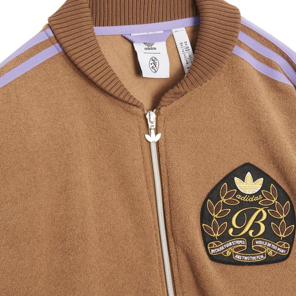 Adidas X Blondey Boucle Jachetă de trening Pământ/Liliac Magic Unisex Îmbrăcăminte exterioară Maro IK9615