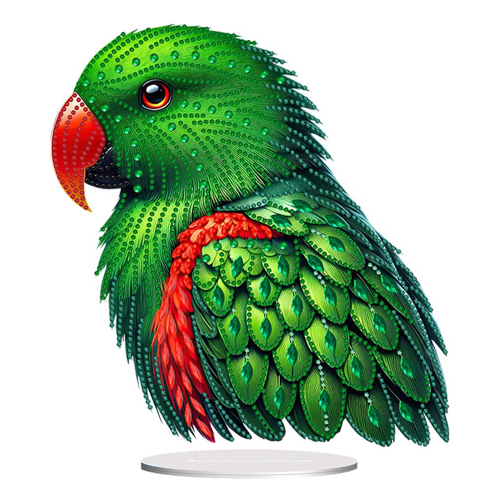 2D Flat Bird DIY Double-Sided 5D DIY Diamond Art Tabletop Decorations Diamond Painting Desktop Decorations for Home Office Decor