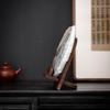 Baizi'en Black Walnut Oval Tea Cake Stand