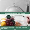 Kitchen Gadgets Microwave Splash Cover High Temperature Resistant Oven Oil Cover Handle PC Fresh-keeping Bowl Protective Cover