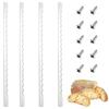8 pezzi di tagliapasta per pane in acciaio inox, lame di ricambio, lama seghettata per affettare senza sforzo, utensile da cucina multiuso per pane fatto in casa