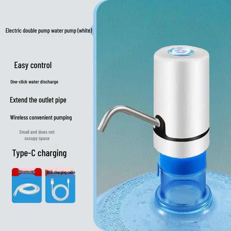 Electric Folding Water Dispenser: Automatic Rechargeable Hand Pump for Bottled Water