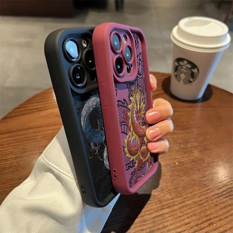 Fashion Dragon God Phone Case For Samsung S26 S25 S24 S23 S21 S20 Ultra For Galaxy S25 S24 FE S26 Plus Funda Soft Silicone Cover