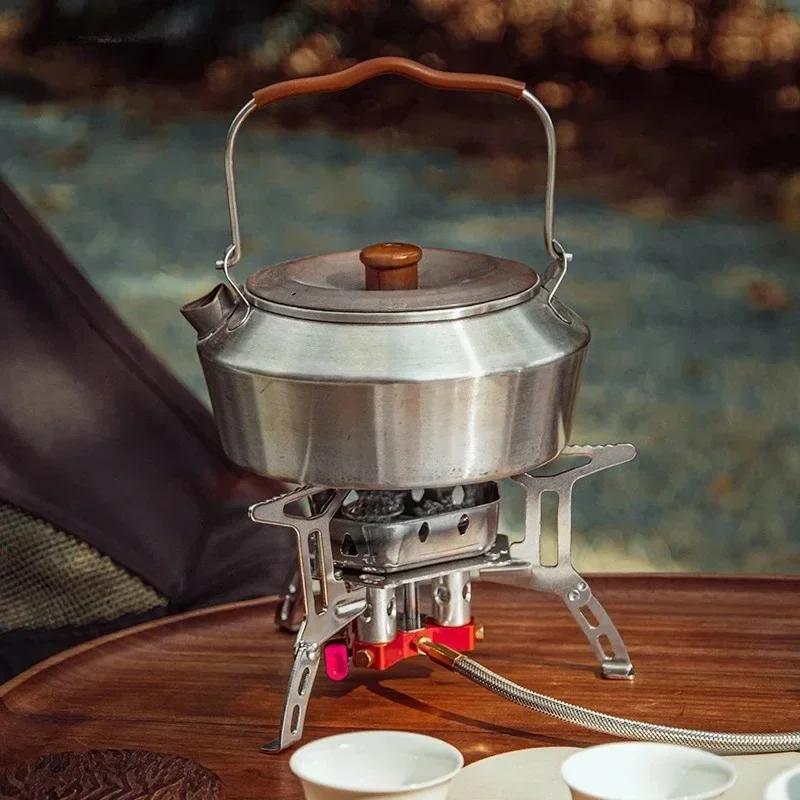 Portable Camping Gas Stove Mini Outdoor Windproof Split Stove Foldable Burner 5800W Hiking Picnic Barbecue Cooking Equipment