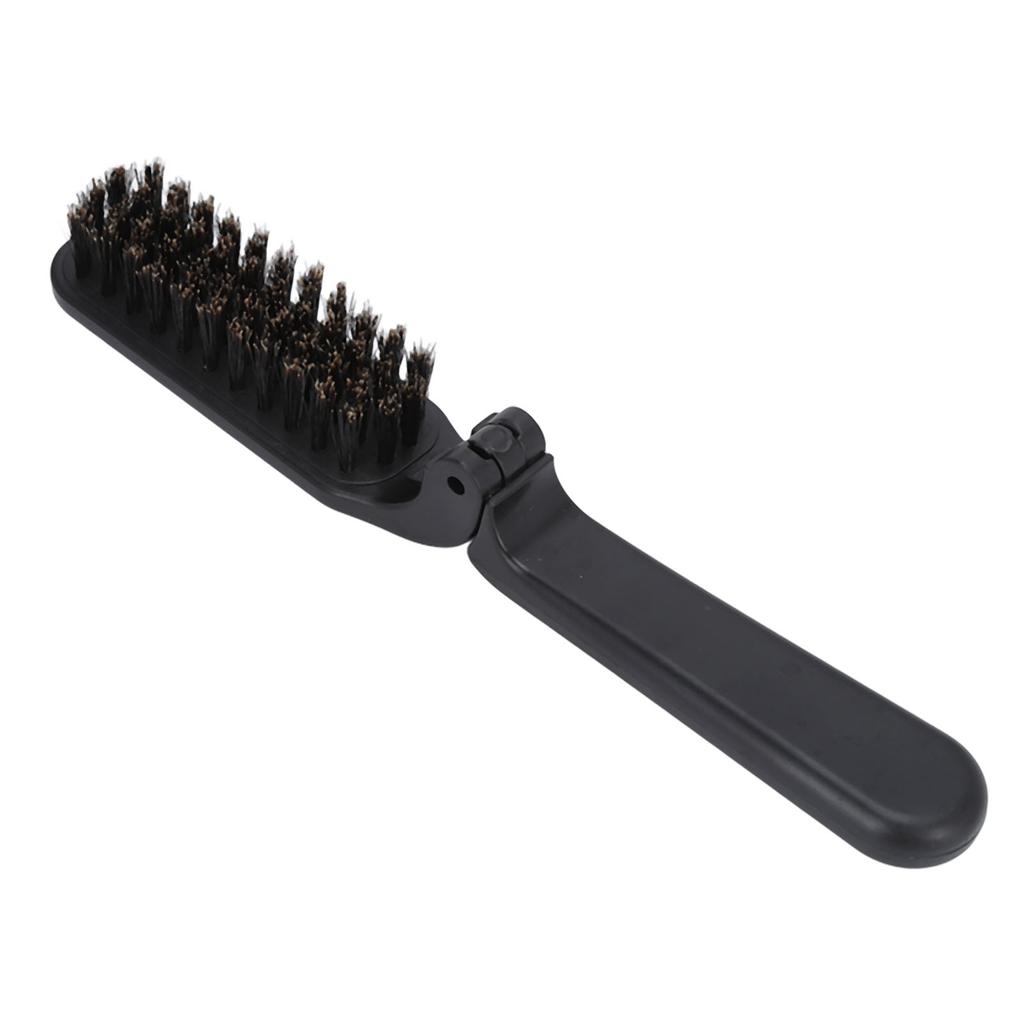 Foldable Beard Brush Waterproof Grooming Cleaning Beard Black Beard Styling Comb for Men Household Outdoor Travel