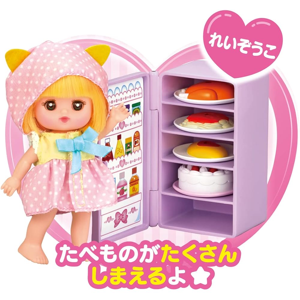 Pocket Mel-chan Basic Furniture Set 1851585 for Dolls with Accessories