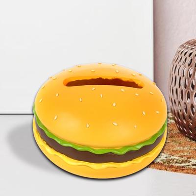 Dávkovač papírových kapesníků ve tvaru hamburgeru Kreslené ozdoby do umývárny Kryt