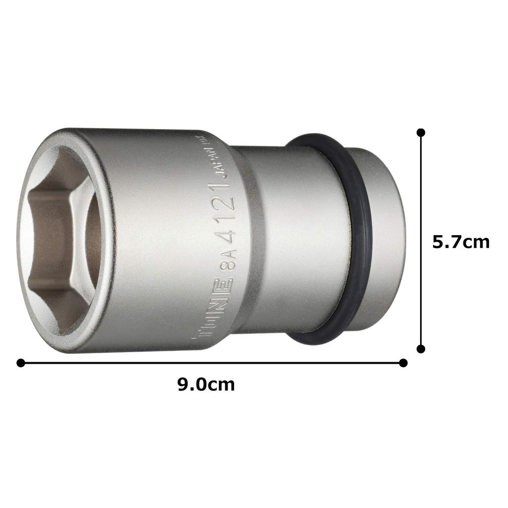 TONE foil nut combination socket Drive angle Width across flats 41 x 21mm 8A-4121 25.4mm (1")