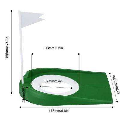Golf Putting Cup Golf Putting Trainingshilfen mit Flagge Golf Putting Scheibe Golfs Übungsloch Tassen Hilfswerkzeug für Männer Frauen