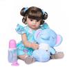 NPK 50CM Full Body Soft Silicone Popular Sweet Face Reborn Toddler Baby Girl Doll Birthday Christmas Gift High Quality Doll