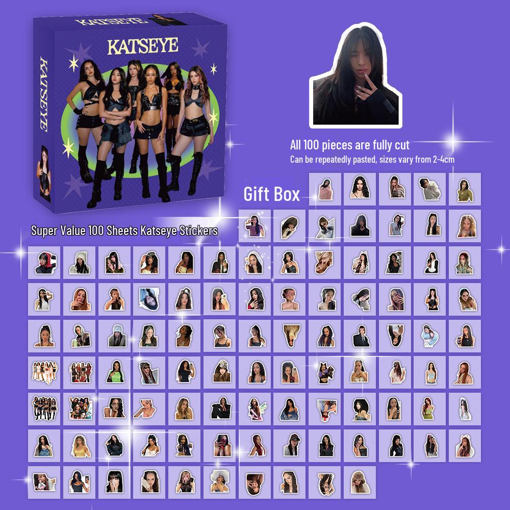 KATSEYE K-Pop Girl Group Stickers - 78pcs for DIY, Journals & Decor