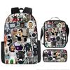 Skibidi Toilet Man Spoof Schoolbag Primary And Secondary School Backpack Satchel Pencil Bag Backpack Three-Piece Set