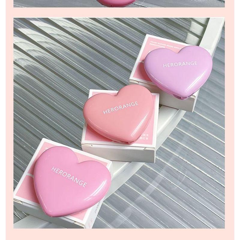 HERORANGE - Heart Flower Micro Ripple Cheek Blusher - 3 Colors