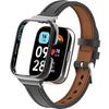 Leather Strap for Xiaomi Redmi Watch 3 Active, Black
