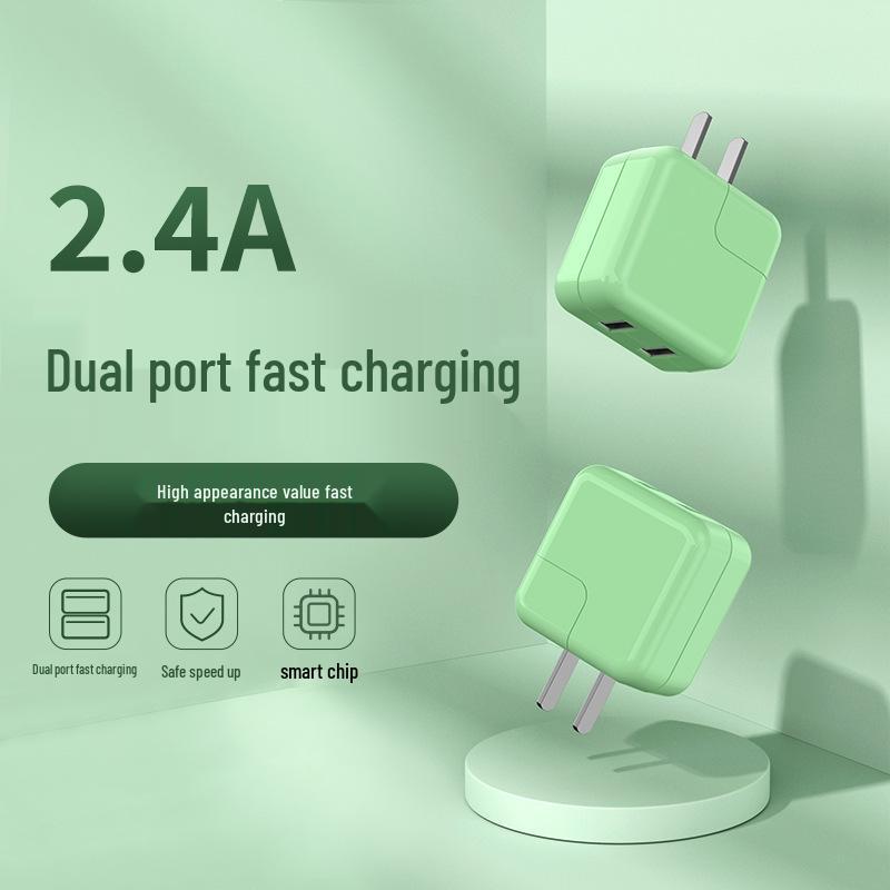 3C Certified Dual-Port USB Fast Charger 5V2A