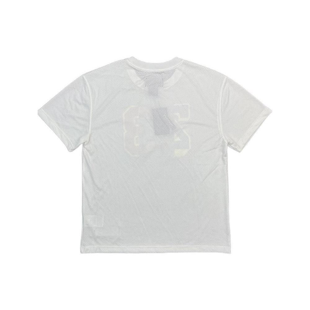 Men's Air Jordan SS22 DNA Colorblock Numeric Printing Mesh Breathable Short Sleeve White T-Shirt DJ6387-100
