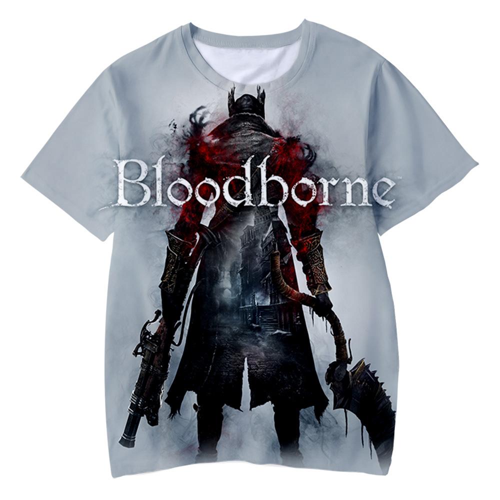 Letní trička Bloodborne Hra 3D potisk Streetwear Pánské Dámské Ležérní Móda Oversized Tričko Harajuku Dětská Trička Topy Oblečení