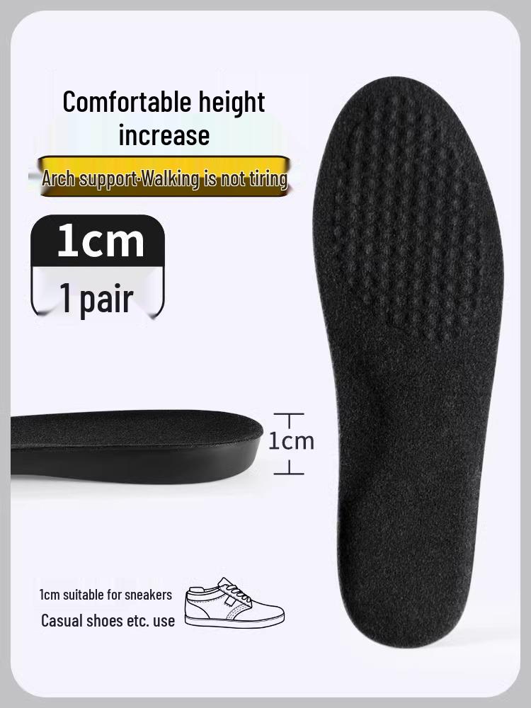 Women's 5 cm Invisible Height-Increasing Insoles for Long Boots, Arch Support to Prevent Tired Feet.