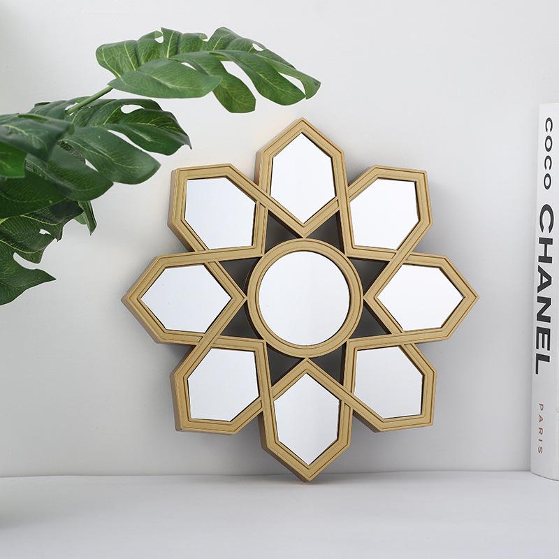 

25 см домашний интерьер коридор настенное зеркало круглое зеркало ремесло декор для ванной комнаты