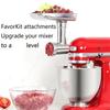 For Kitchenaid Stand Mixer Attachment Knob Thumb Screws & Cap Hub, Premium Stainless Steel, for Stable & Safe Operation
