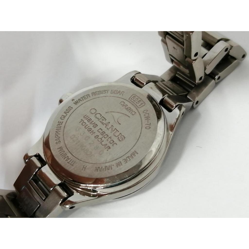 Used CASIO SLV 0CW-70 OCEANUS