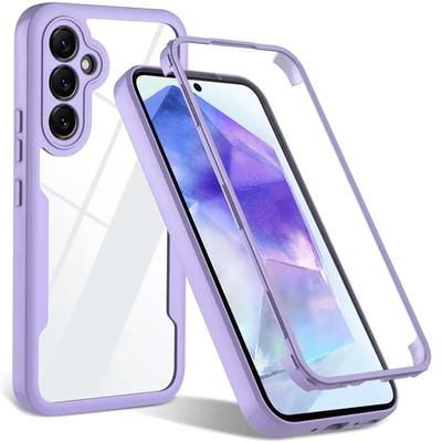 360 Klare Doppelhülle für Samsung Galaxy A05S A15 A25 A35 A55 A04S A14 A54 A53 S24 Ultra Plus Xiaomi Redmi Note 13 iPhone 15 14 13 12 11 Pro Max Cover
