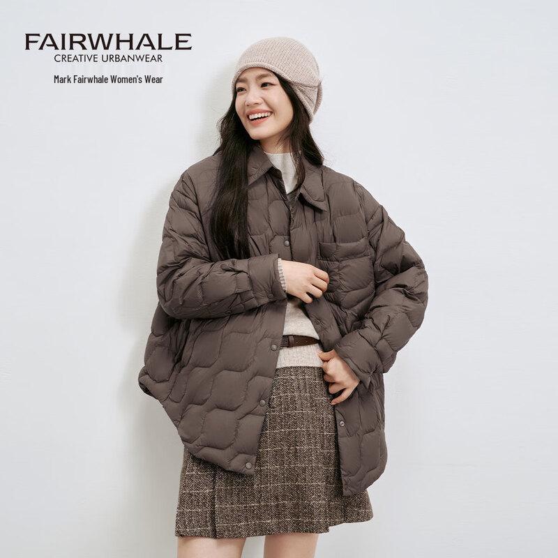 

Mark Fairwhale Women s Mid-length Lapel Down Jacket S